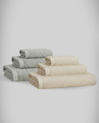 Lot de 2 | Set de serviettes en bambou blanky