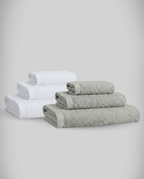 Lot de 2 | Set de serviettes en bambou blanky