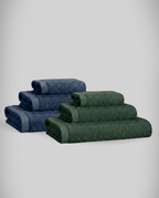 Lot de 2 | Set de serviettes en bambou blanky
