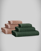 Lot de 2 | Set de serviettes en bambou blanky