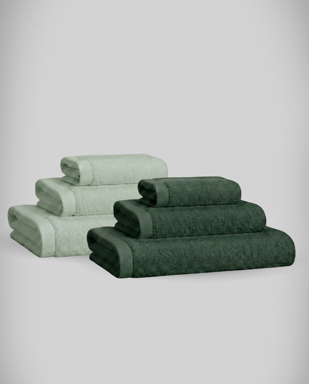Lot de 2 | Set de serviettes en bambou blanky