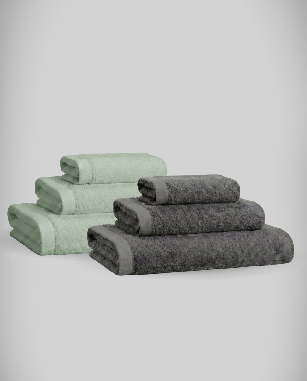Lot de 2 | Set de serviettes en bambou blanky
