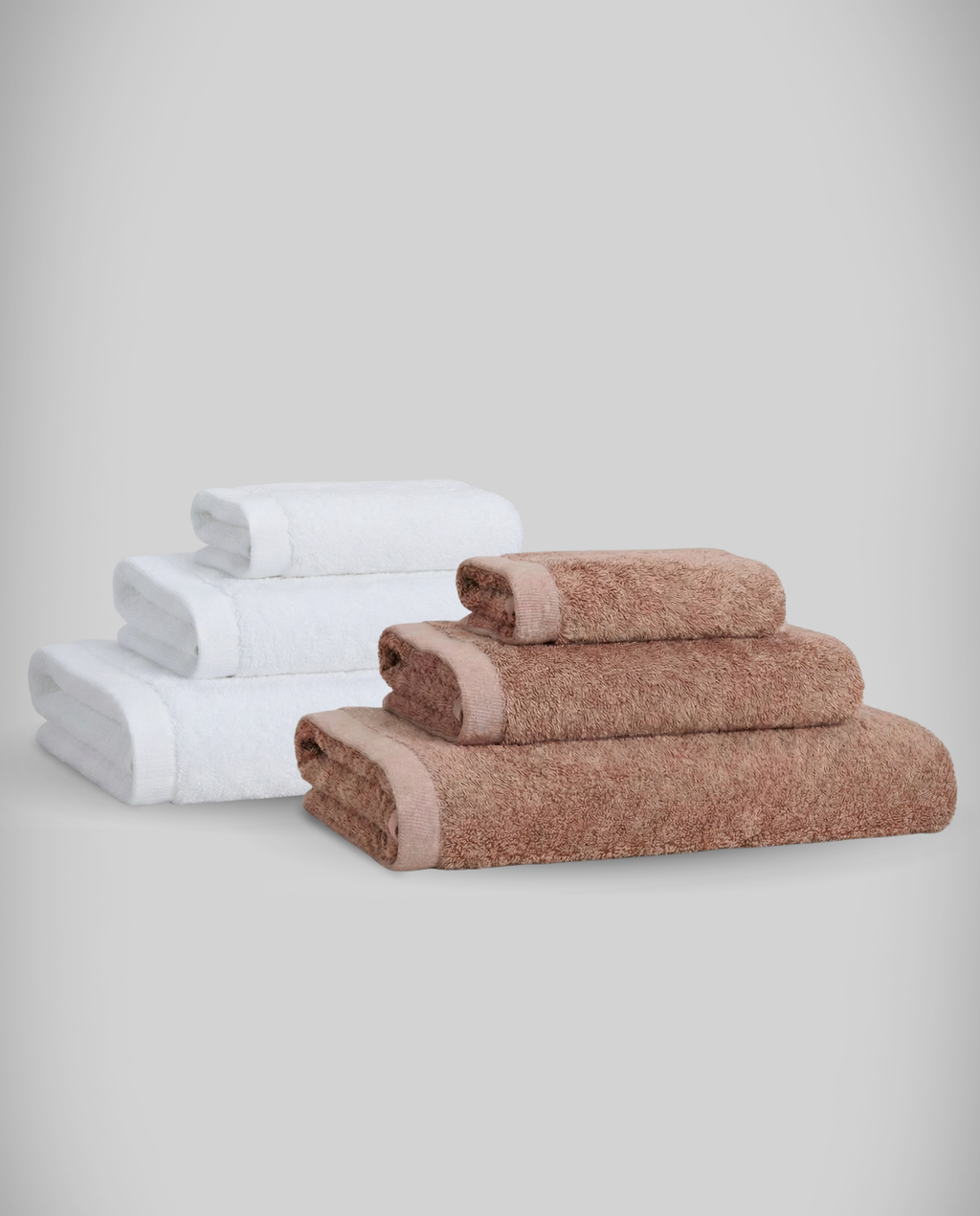 Lot de 2 | Set de serviettes en bambou blanky