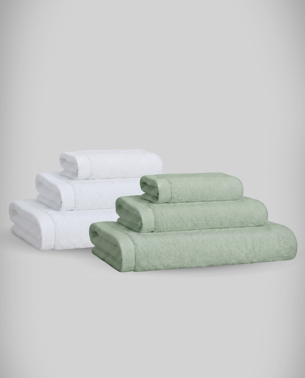 Lot de 2 | Set de serviettes en bambou blanky