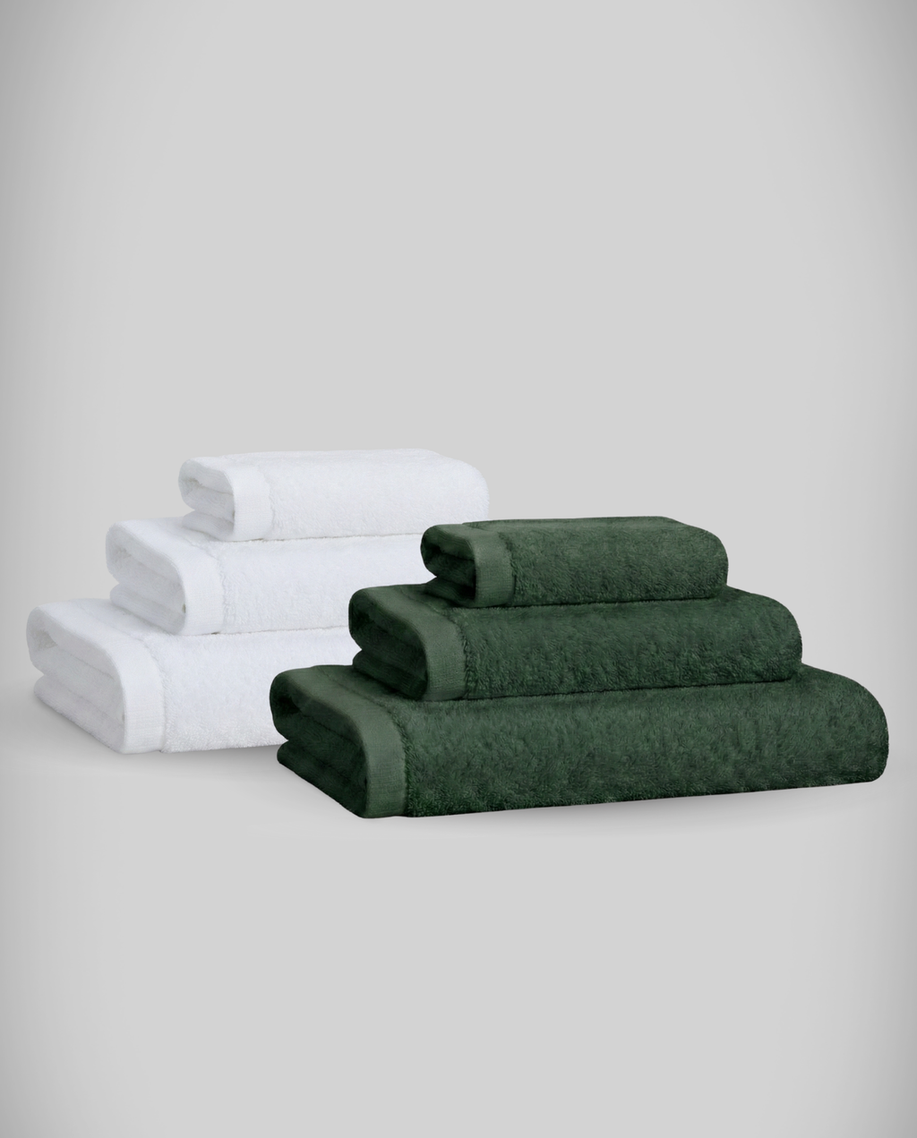Lot de 2 | Set de serviettes en bambou blanky