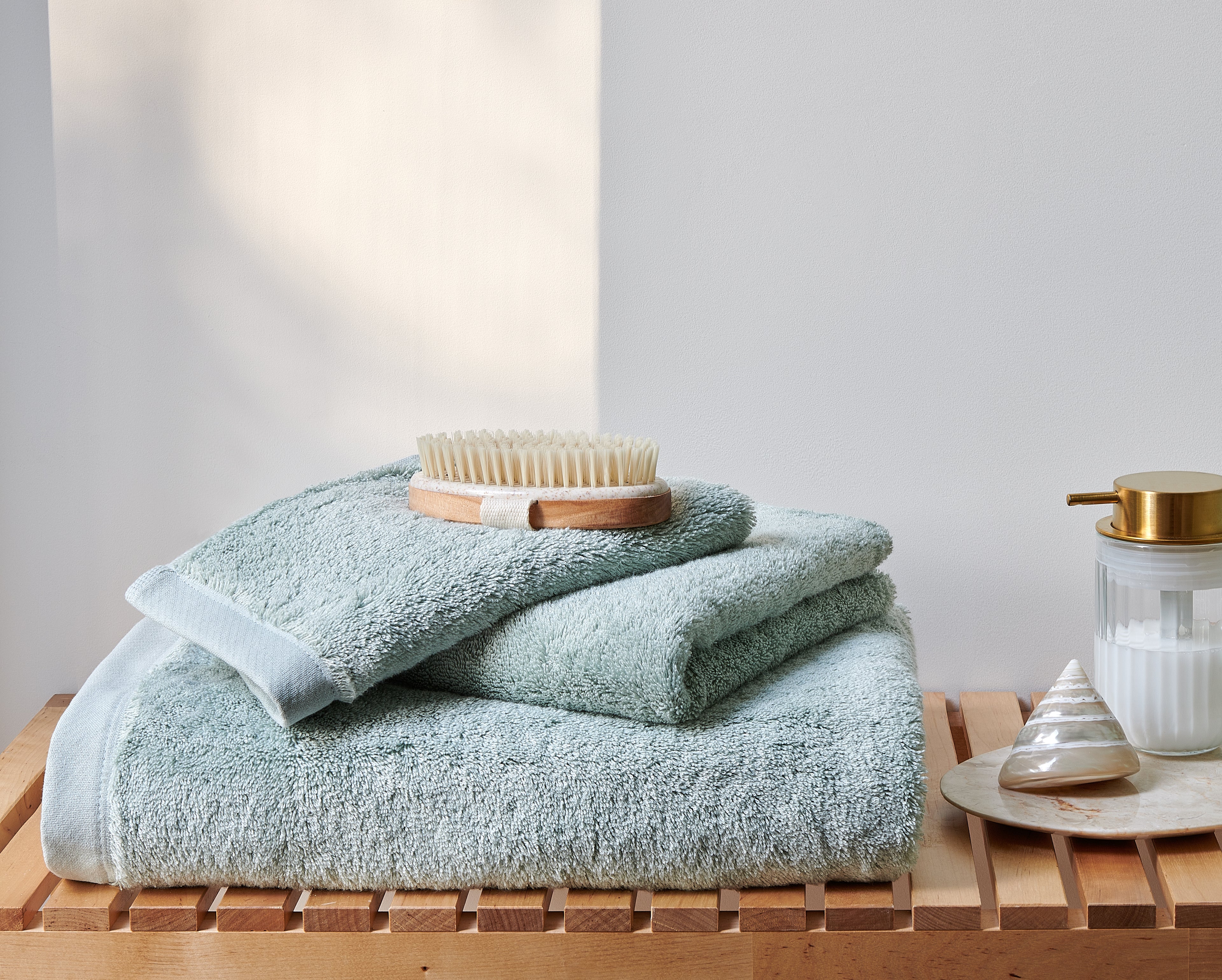 Serviette de bain en bambou blanky