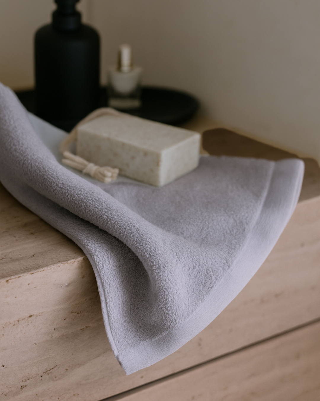 Serviette de bain en bambou blanky