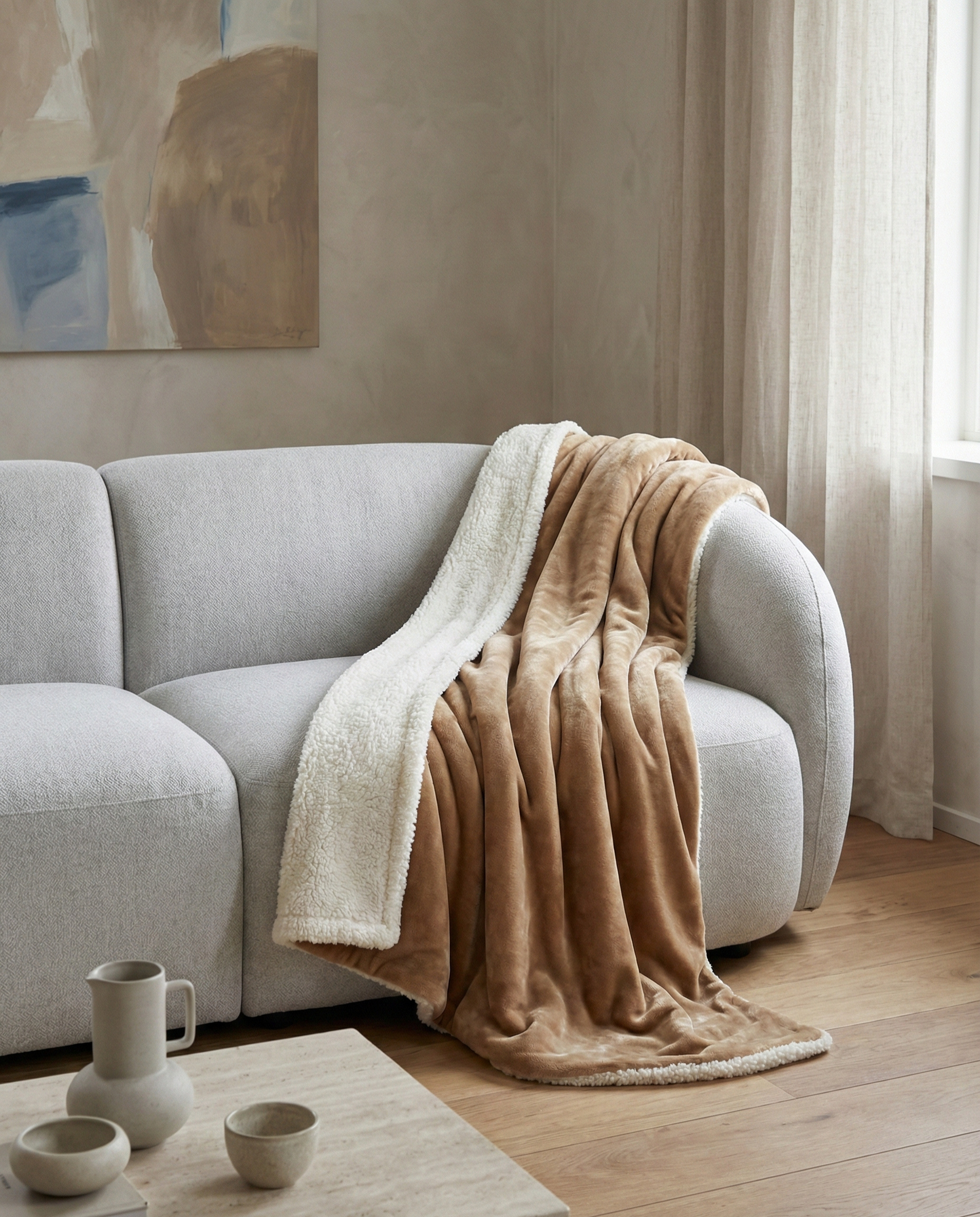 Plaid de canapé blanky