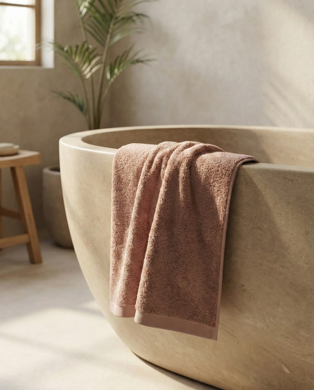 Tapis de bain en bambou blanky